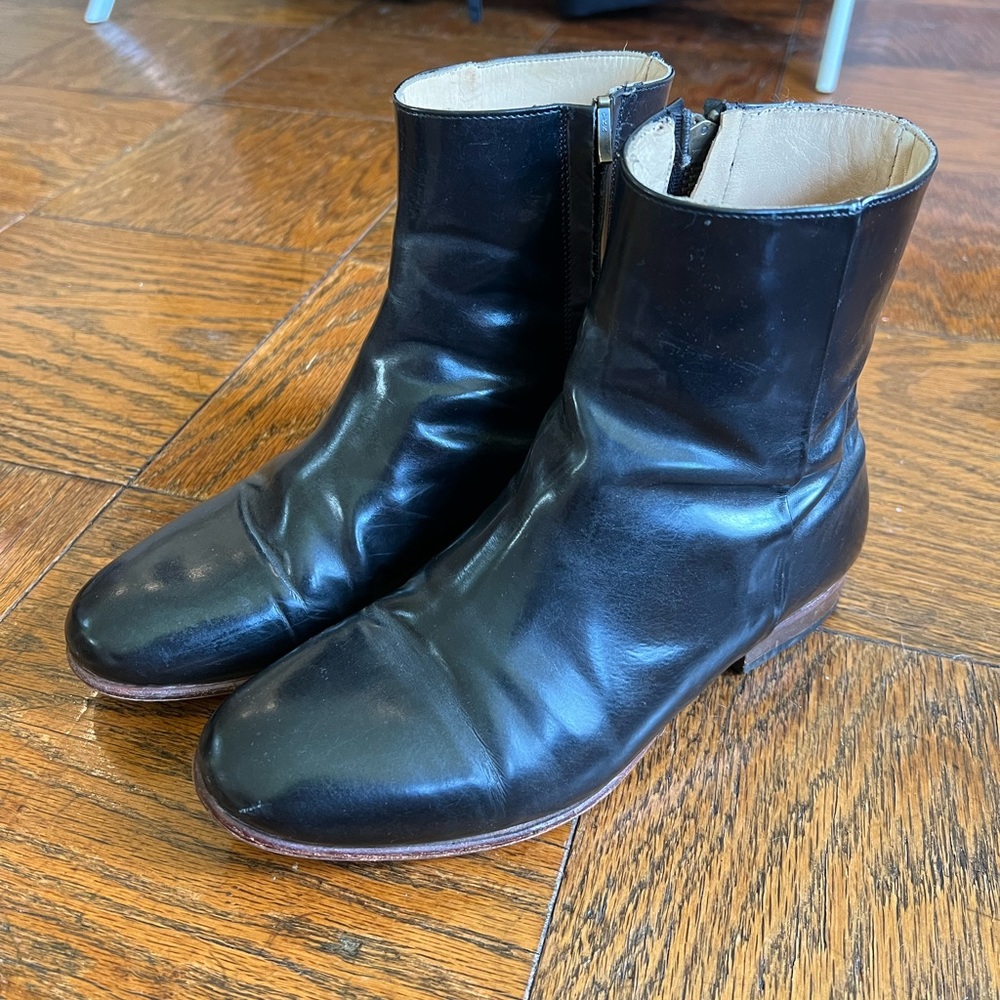 Dieppa Restrepo - Flat Zip Boots - Black size 7.5